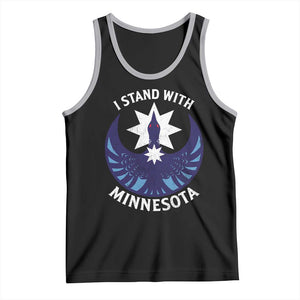 I Stand With Minnesota Tank Top Rebel Common Loon Minnesota Protest TS11 Black Athletic Heather Print Your Wear