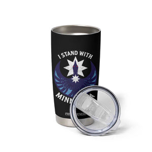 I Stand With Minnesota Tumbler Cup Rebel Common Loon Minnesota Protest TS11 Print Your Wear