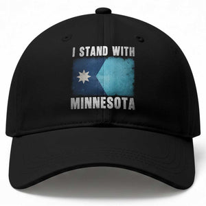 I Stand With Minnesota Baseball Cap MN State Support Political Protest TS11 Print Your Wear