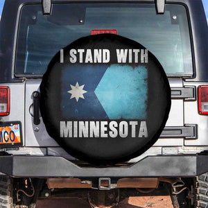 I Stand With Minnesota Spare Tire Cover MN State Support Political Protest TS11 No hole Black Print Your Wear