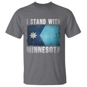 I Stand With Minnesota T Shirt MN State Support Political Protest TS11 Charcoal Print Your Wear