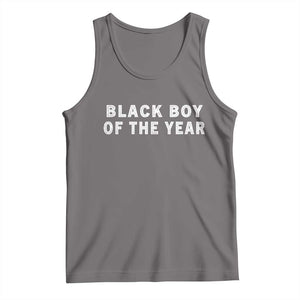 Black Boy Of The Year Tank Top Funny Gag Joke TS11 Deep Heather Print Your Wear
