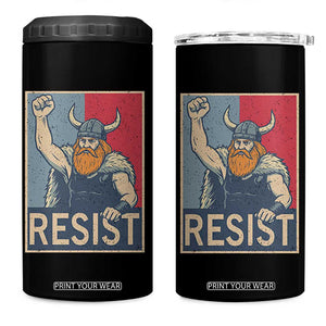 Funny Minneapolis Viking Resist Abolish Ice Protest 4 in 1 Can Cooler Tumbler TS11 One Size: 16 oz Black Print Your Wear