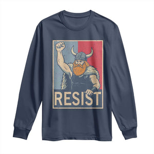 Funny Minneapolis Viking Resist Abolish Ice Protest Long Sleeve Shirt TS11 Navy Print Your Wear