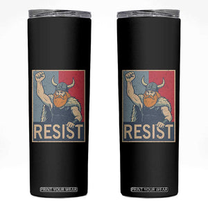 Funny Minneapolis Viking Resist Abolish Ice Protest Skinny Tumbler TS11 Black Print Your Wear