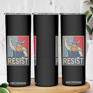Funny Minneapolis Viking Resist Abolish Ice Protest Skinny Tumbler TS11 Print Your Wear