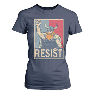 Funny Minneapolis Viking Resist Abolish Ice Protest T Shirt For Women TS11 Navy Print Your Wear