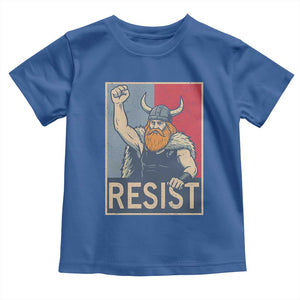 Funny Minneapolis Viking Resist Abolish Ice Protest Toddler T Shirt TS11 Royal Blue Print Your Wear