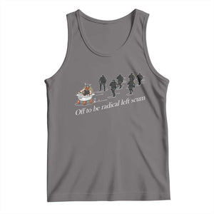 Off To Be Radical Left Scum Tank Top Funny Minneapolis Escape Viking Abolish Ice TS11 Deep Heather Print Your Wear