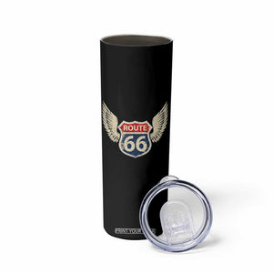 Vintage Route Highway 66 Highway Road Trip Sign Skinny Tumbler TS11 Print Your Wear