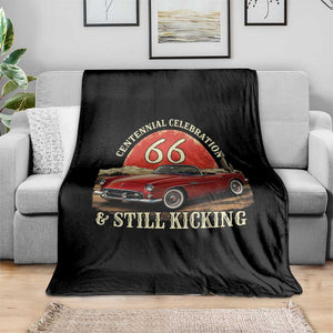 Route Highway 66 100 Years Anniversary Throw Blanket Centennial Celebration And Still Kicking Mother Road TS11 Print Your Wear