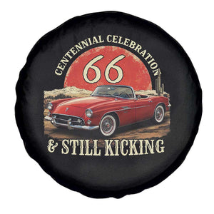 Route Highway 66 100 Years Anniversary Spare Tire Cover Centennial Celebration And Still Kicking Mother Road TS11 Print Your Wear