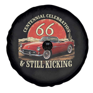 Route Highway 66 100 Years Anniversary Spare Tire Cover Centennial Celebration And Still Kicking Mother Road TS11 Print Your Wear