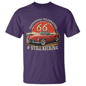 Route Highway 66 100 Years Anniversary T Shirt Centennial Celebration And Still Kicking Mother Road TS11 Purple Print Your Wear