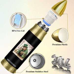 Vintage Japanese Leprechaun St Patricks Day Shamrock Ukiyo e Art Bullet Tumbler TS11 Print Your Wear