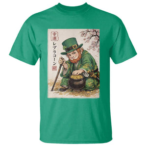 Vintage Japanese Leprechaun St Patricks Day Shamrock Ukiyo e Art T Shirt TS11 Irish Green Print Your Wear