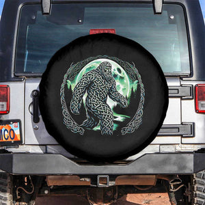Funny St Patricks Day Bigfoot Celtic Knot Irish Sasquatch Spare Tire Cover TS11 No hole Black Print Your Wear