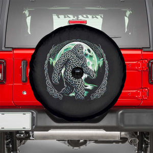 Funny St Patricks Day Bigfoot Celtic Knot Irish Sasquatch Spare Tire Cover TS11 Black Print Your Wear