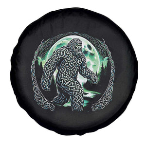 Funny St Patricks Day Bigfoot Celtic Knot Irish Sasquatch Spare Tire Cover TS11 Print Your Wear