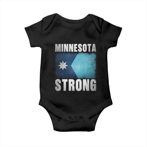 Minnesota Strong Baby Onesie MN State Pride Community Resistance TS11 Black Print Your Wear