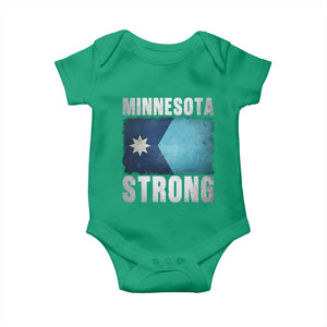 Minnesota Strong Baby Onesie MN State Pride Community Resistance TS11 Irish Green Print Your Wear