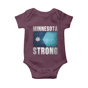 Minnesota Strong Baby Onesie MN State Pride Community Resistance TS11 Maroon Print Your Wear