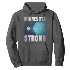 Minnesota Strong Hoodie MN State Pride Community Resistance TS11 Dark Heather Print Your Wear