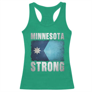Minnesota Strong Racerback Tank Top MN State Pride Community Resistance TS11 Irish Green Print Your Wear
