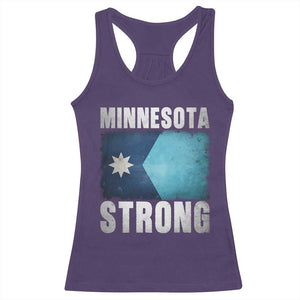 Minnesota Strong Racerback Tank Top MN State Pride Community Resistance TS11 Purple Print Your Wear