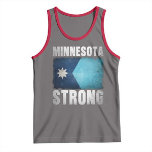 Minnesota Strong Tank Top MN State Pride Community Resistance TS11 Deep Heather Red Print Your Wear