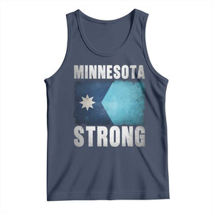 Minnesota Strong Tank Top MN State Pride Community Resistance TS11 Navy Print Your Wear