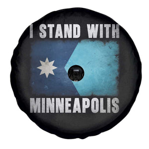 I Stand With Minneapolis Spare Tire Cover Social Justice and Immigration Protest MN Flag TS11 Print Your Wear
