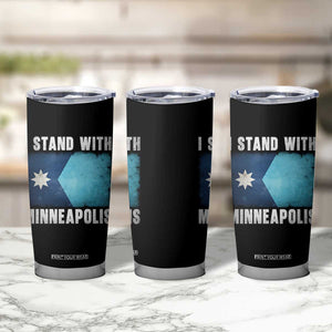 I Stand With Minneapolis Tumbler Cup Social Justice and Immigration Protest MN Flag TS11 Print Your Wear