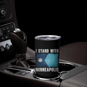 I Stand With Minneapolis Tumbler Cup Social Justice and Immigration Protest MN Flag TS11 Print Your Wear