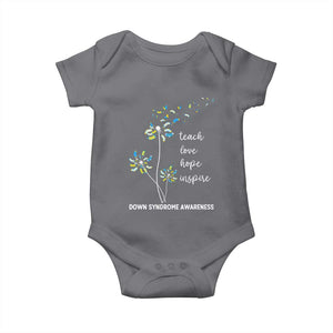 Down Syndrome Awareness Baby Onesie Teach Love Hope Inspire Socks Dandelion TS11 Charcoal Print Your Wear