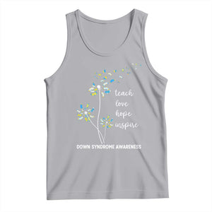 Down Syndrome Awareness Tank Top Teach Love Hope Inspire Socks Dandelion TS11 Athletic Heather Print Your Wear