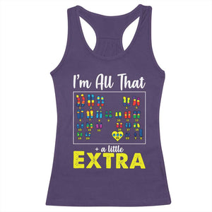 Im All That A Little Extra Down Syndrome Awareness Day Racerback Tank Top TS11 Purple Print Your Wear