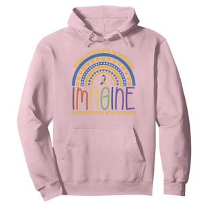 Down Syndrome Awareness Hoodie Imagine A Rainbow With An Extra Color Heart Rainbow TS11 Light Pink Print Your Wear