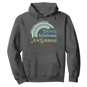 Down Syndrome Awareness Hoodie Imagine A Rainbow With An Extra Color TS11 Dark Heather Print Your Wear