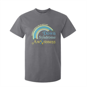 Down Syndrome Awareness T Shirt For Kid Imagine A Rainbow With An Extra Color TS11 Charcoal Print Your Wear