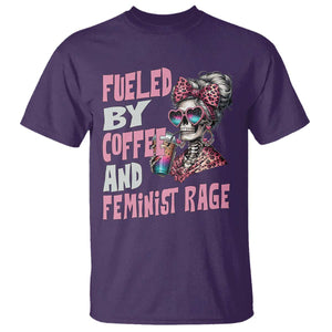 Fueled By Coffee And Feminist Rage T Shirt Feminism Coffee Lovers TS11 Purple Print Your Wear