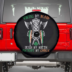 Viking By Blood Irish By Birth Patriot By Choice Spare Tire Cover Irish Viking Axes Celtic Knot TS11 Black Print Your Wear
