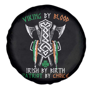 Viking By Blood Irish By Birth Patriot By Choice Spare Tire Cover Irish Viking Axes Celtic Knot TS11 Print Your Wear