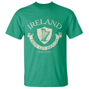 Ireland Erin Go Bragh Est 1922 T Shirt Irish Pride Vintage Harp TS11 Irish Green Print Your Wear