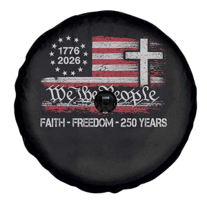 Faith Freedom 250 Years Spare Tire Cover Christian USA 250th Anniversary TS11 Print Your Wear