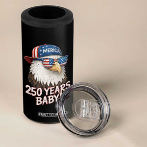 250th Anniversary USA 250 Years Baby Bald Eagle 4 in 1 Can Cooler Tumbler TS11 Print Your Wear