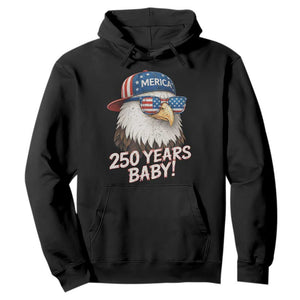 250th Anniversary USA 250 Years Baby Bald Eagle Hoodie TS11 Black Print Your Wear