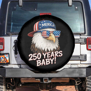 250th Anniversary USA 250 Years Baby Bald Eagle Spare Tire Cover TS11 No hole Black Print Your Wear