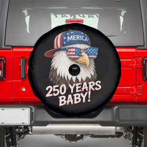250th Anniversary USA 250 Years Baby Bald Eagle Spare Tire Cover TS11 Black Print Your Wear
