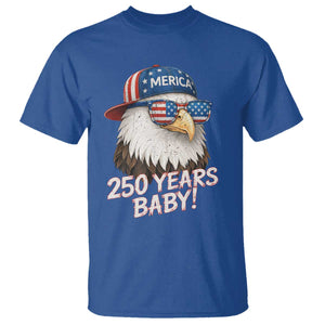 250th Anniversary USA 250 Years Baby Bald Eagle T Shirt TS11 Royal Blue Print Your Wear
